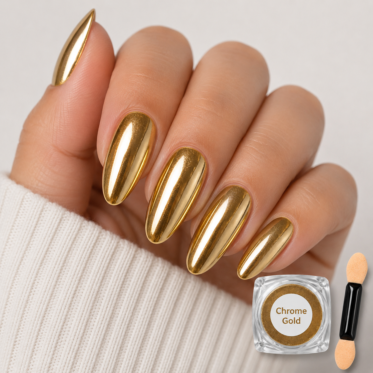 QS Gold Chrome Powder #1