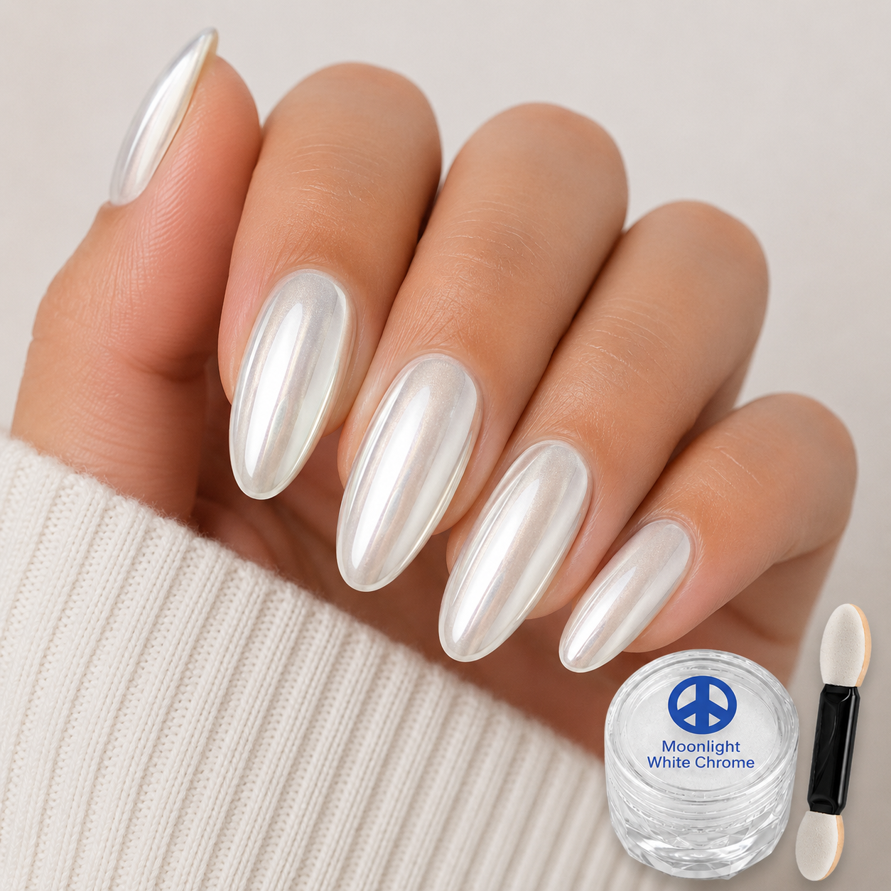 Moonlight White Chrome Powder