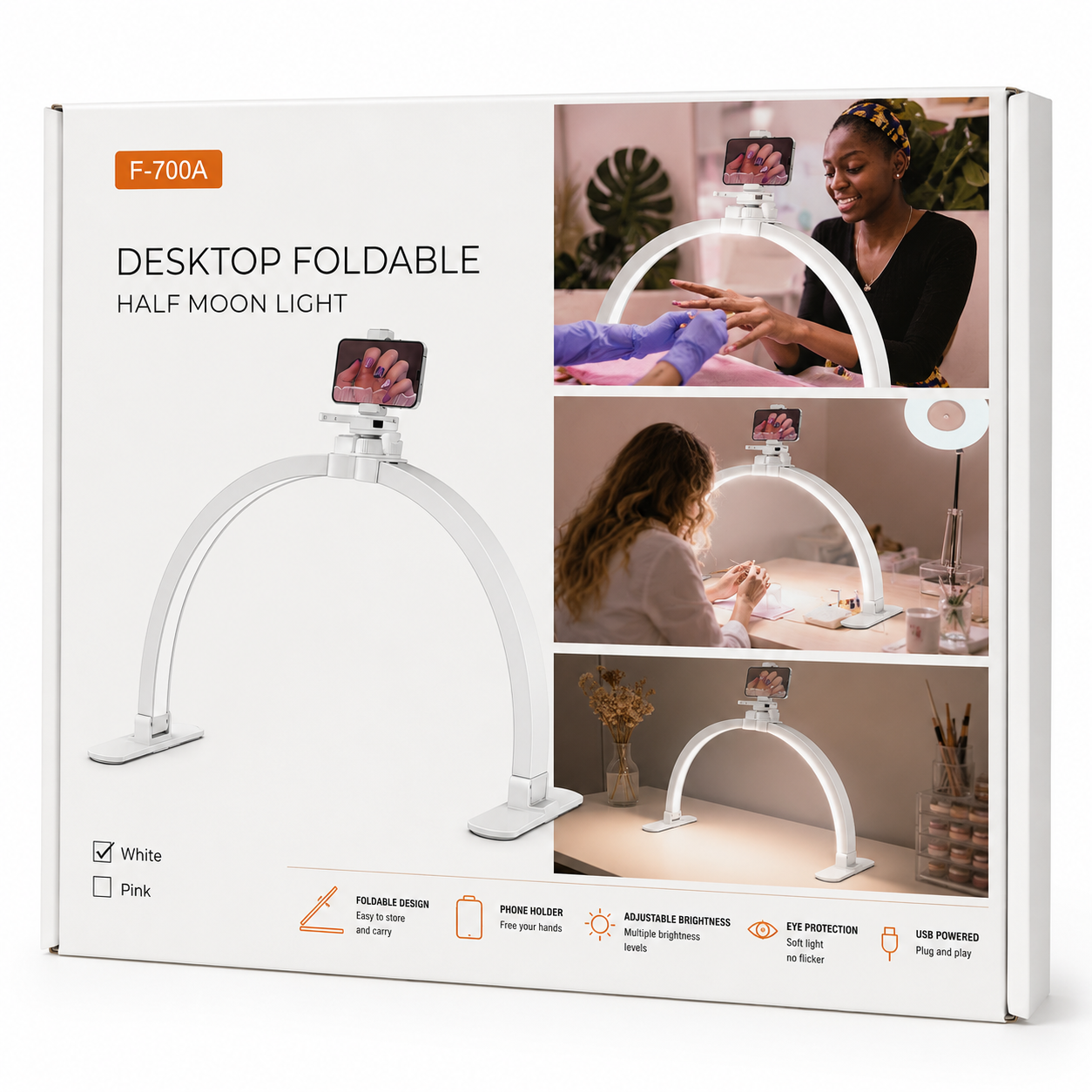 Half Moon Light Foldable Lamp